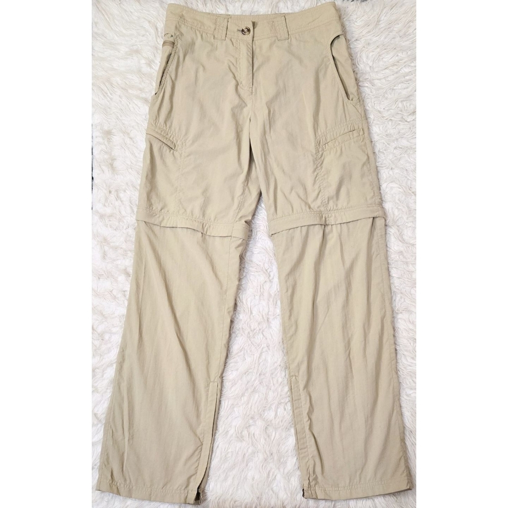 Exofficio Insect Shield Convertible Pants Tan Zipper Shorts Straightleg Hiking